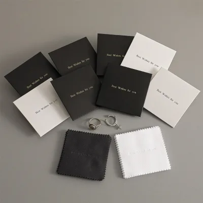 Customize With Logo Polish Cloth with Envelope Jewelry Polishing Cloth Jewellery Cleaning Diamond Clean Cloth