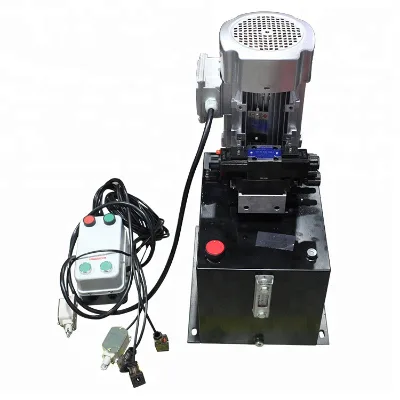Customized Small 12 Volt Phase Single Acting High Pressure Hydraulic System Hydrauliraulic Power Unit for Hydraulic Tool Vehicle