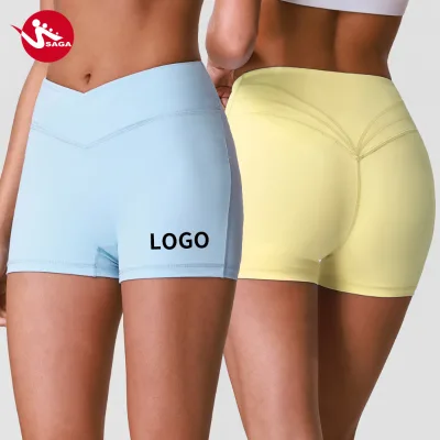Top Rated Premium Quality Western Style Butt Lift Tank Top Shorts Training Gym Fitness Sports Athletic Yoga Work V-Waist Shorts
