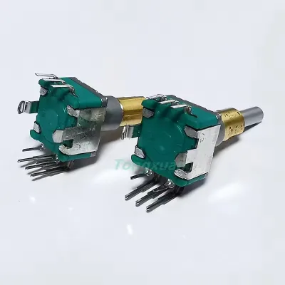 Dual-Shaft Axis Encoder With Push Button Switch EC11EBB24C03