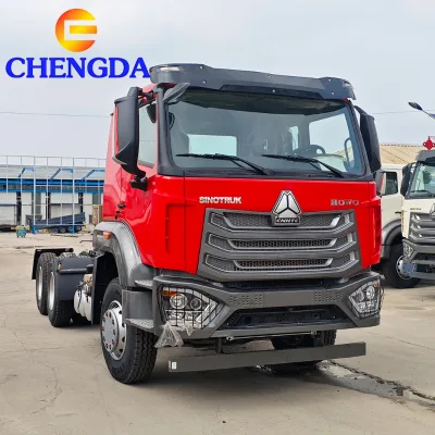 Factory Price Used 6X4 10 Wheels Howo Nx Truck Trailer Head Remanufactured 10 Tire 375Hp 6X4 Diesel Tractor Head for Sell