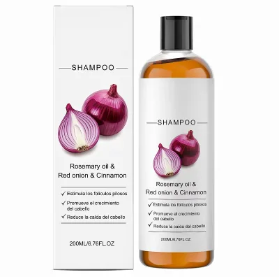 Shampoo Para with Rosemary Oil & Red Onion & Cinnamon Extract Strengthen Hair Roots Reduce Hair Loss Promote Hair Growth