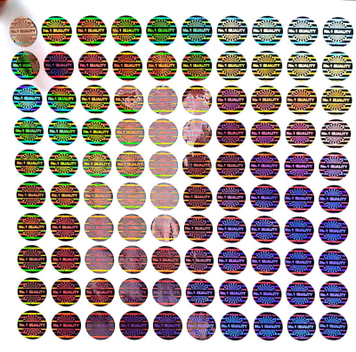 Customized Clear Hologram Label, Round Transparent Hologram Sticker, Hologram Label Sticker Factory