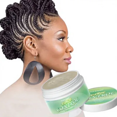 Cross-border Edge Control Sideburns Hair Wax Moisturizing Not Easy to Leave White Styling Broken Hair Cream Spot