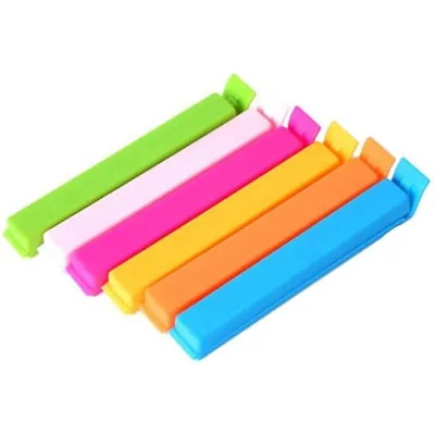10 Pcs Plastic Food Sealer Clamp Tool Bag Clips Bag Sealing Clips Sealer Curved Design for Food Storage