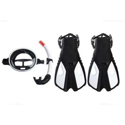 Classic Design Competition Tempered Glasses Retro Round Dive Mask Diving Mask Snorkel Set