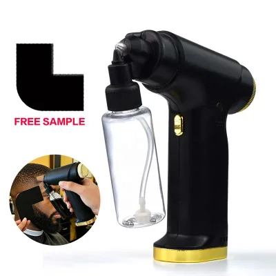 Low Maintenance 35PSI Powerful Cordless Rechargeable No-Clog Airbrush Hair Dye Machine, No Cleaning for Barbershop Barber Use