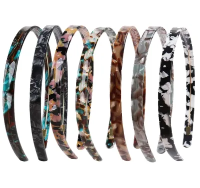 All-Match Luxury Leopard Print Acetate Headbands for Women High-End Wholesale Hair Accessories