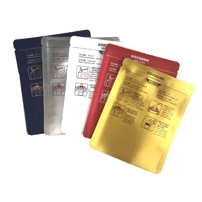 100*125mm 3 Side Sachet Instant Drip Filter Coffee Packaging Bag Aluminum Foil