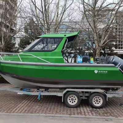 2024 New 21ft 6.5m Speed Aluminum Fishing Yacht Boat with Good Quality Exported to Australia Length 7.5m