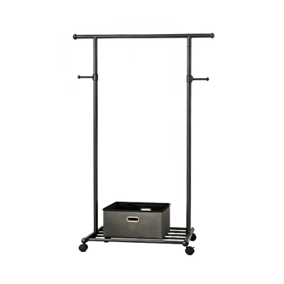 Metal Drying Rack Single Pole Double Pole Coat and Hat Rack Household Cloth Hanging Rack