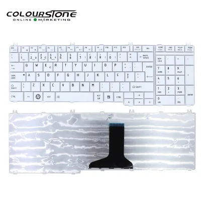 C650 Portuguese Laptop Keyboard Replacement for Satellite C650 C650D C655 C655D C660 C665 L650 Notebook White
