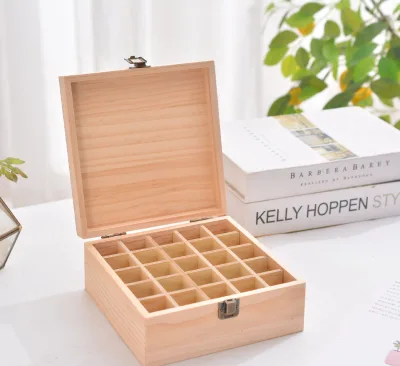 Eco Friendly Pine Wooden Essential Oil Packaging Box Pine Wooden Essential Oil Box