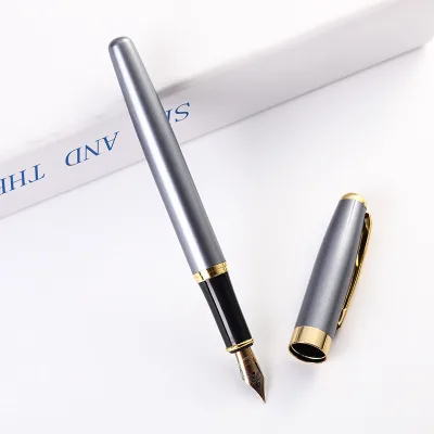 High Quality Classical Metal Fountain Pen Lacquer Multi Colors 388 Custom Brand Engraveable Premium Fountain Pen with Gold Trim