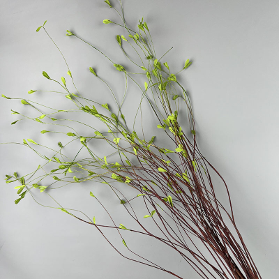 Snow Willow Twig Artificial Long Branch Willow Artificial Green Plant for Home Wedding Decoration