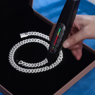 Top Quality Lab Grown Diamond 10mm Cuban Chain Necklace 18K Gold Plated for Men Women Hip Hop Party Daily Wear Jewelry