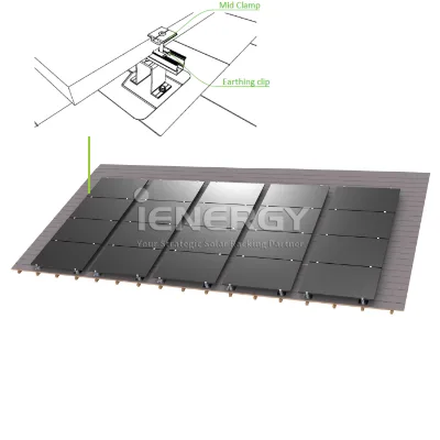 Waterproof Asphalt Shingles Roofing Solar Mounting Fixing Structure PV Tile Replacement Mount L Feet Kit Solar Flashing Plate