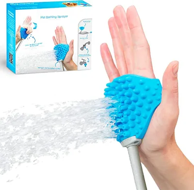 OEM Pet Bath Tool Dog Bath Brush Hose Shower Sprayer and Scrubber Tool Indoor Outdoor Dog Bathing Tool Pet Shower Sprayer