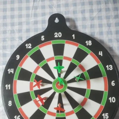 Deftly Light Reversible Magnetic Kids Safe Dartboard Playable Product for Children