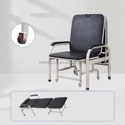 Heavy Duty Hospital Waiting Room Chair Metal Frame Clinic Attendant Sofa Chair