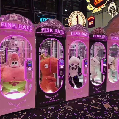 One-Stop Service Coin Operated Arcade Cut Pink Date Prize Vending Machine for Kids Adult 12 Months Warranty