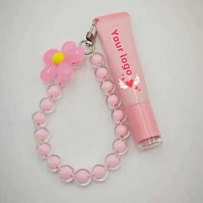 Strawberry Glow Pink Tinted Lip Balm Moisturizing Clear Lip Balm Vegan Mineral Lip Balm