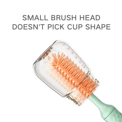 Electric Bottle Brush, Silicone Nipple Brush, 360-degree Rotating Baby Nipple Brush Cleaning Set.