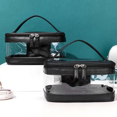 Transparent large capacity makeup bag Travel girl portable waterproof wash bag portable makeup bag