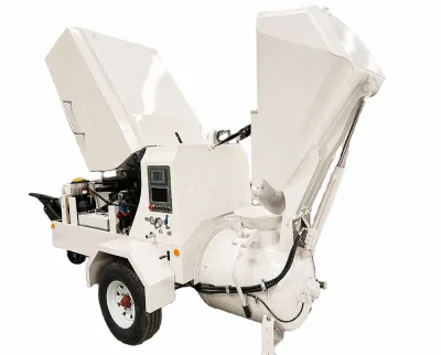 Minle Brand Semi-dry Mortar Pump with Engine for Energy Saving and High Efficiency in Renovation Projects of Old Buildings