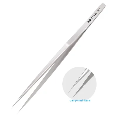 2UUL TW01 Precise 3D Hand Polish Tweezers Stainless Steel Phone Maintenance Flying Wire Spot Welding Tin IC Chip Repair Forceps
