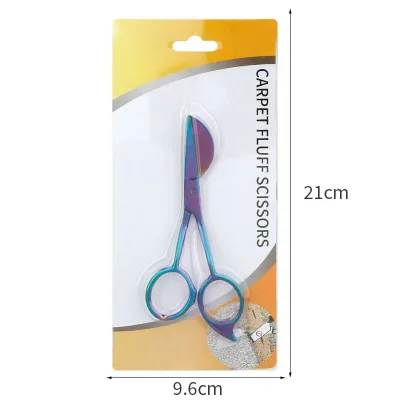 Popular Wholesale Multifunctional Rainbow Tufting Carpet Scissor Stainless Steel Stainless Steel Duckbill Scissors