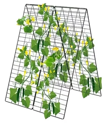 Plastic Coated Modern Courtyard Climbing Vine Garden Arch Trellis Plant Rack Grow Support Frame