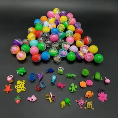 Mini Small 28mm 32mm 1 Inch Capsule Toy Assorted Designs Toys PP Material Clear Capsules Colorful Vending Capsule Toys for Kids