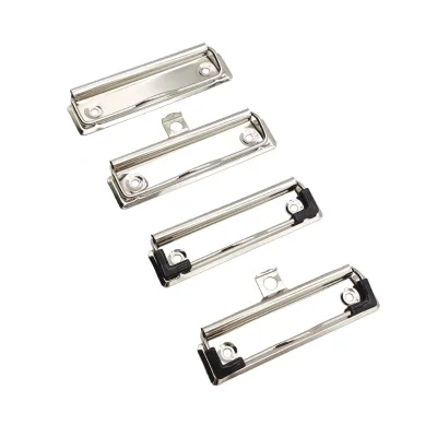 High Quality Customized 100mm Glossy Wooden Writing Board Clamp Mechanism Holder 10cm Metal Clipboard DIY Creative Binder Folder