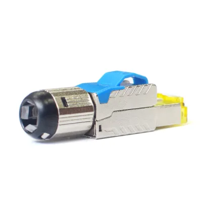 Toolless 8P8C Modular Plugs Cat6a Cat7 Cat8 Rj45 Male Female Ethernet Connectors 8P8C