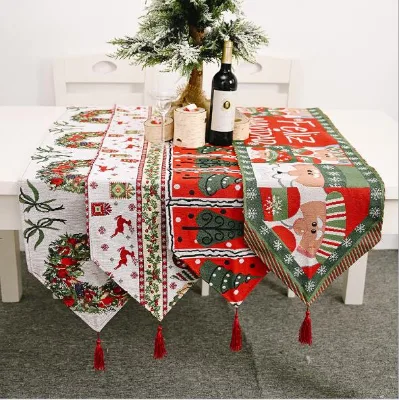 Christmas Table Decoration Christmas Tablecloth Dinning Table Mats for Home