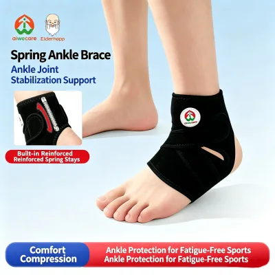 Spring Ankle Brace Sports Compression Support Basketball Running Volleyball Ankle Stabilizer Injury Wrap Aiwecare