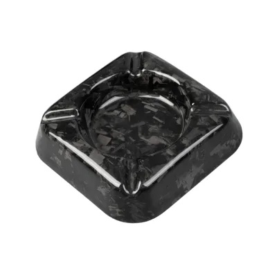 Forged Carbon Ashtray for Home Smoking Accessories Desk Cigarettes Tobacco Office Car Creative Ashtrays Gift for Boyfriend