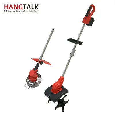 21V Cordless Electric Portable Tiller Power Cultivator
