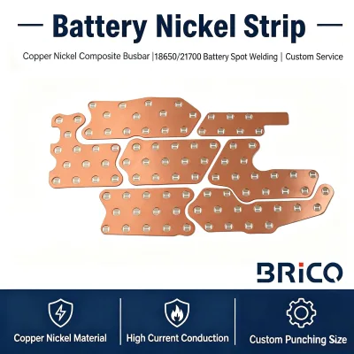 Custom Lithium Battery Special-shaped Copper-nickel Composite Sheet Busbar, High-power Battery Sheet