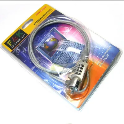 Universal ABS+Zinc Alloy Anti-theft Security Laptop Cable Lock Combination Password Chain Coded Lock 1.8M Length for Notebook