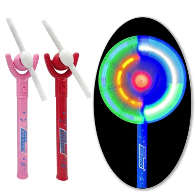Trending Product 2026 Toys for Children Light up Slingshot Windmills Toy Plastic Red Blue pink Spinning Toy Light-up Toys