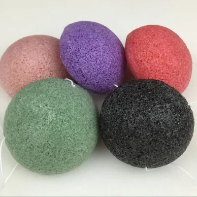 Ready Stock Konjac Sponges Hot Sale 100% Natural Makeup Remover Facial Cleansing Konjac Sponge for Baby