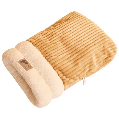 Winter Warm Cat Bed - Enclosed Snuggle Sack with Entry Hole, Cozy Cave for Cats & Small Dogs, Anxiety Relief Pet Sleeping Bag