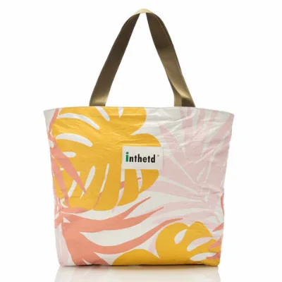 Waterproof customized tote bag zipper up tyvek Durable Washable hot sales custom tyvek tote bags