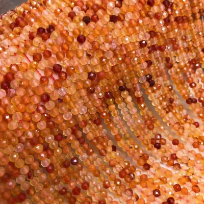 Natural Primary Color Red Agate Loose Beads, Semi-finished Agate Round Beads Wholesale of DIY Necklaces  DMB124