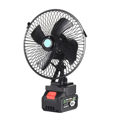 8 Inch Cordless Lithium Battery Fan Portable Camping Table Fan 21v Mini Rechargeable Electric Fan for Office Home Car