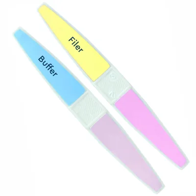 Private Label Colorful Double Sided Polishing Smoothing Shaping 4 Way Manicure Tool Set Nail File Nail Buffer Nail Shiner