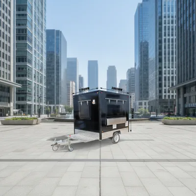 3 Meters Small Composite Board Fast Food Trailer for Outdoor Use