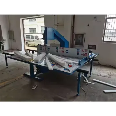 Factory Direct Vertical Foam Cutting Machine, Manual Sponge Strip Cutter for Mattress Production